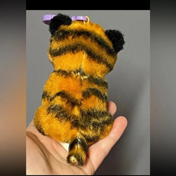 Fluff N Stuff 4 Inch Tiger with Clip Adorable Backpack Purse Book Bag - Picture 4 of 11